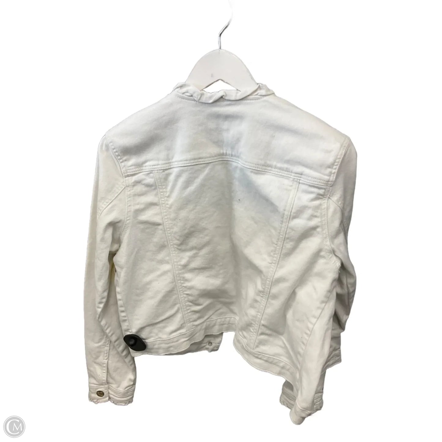 Jacket Denim By Draper James In White Denim, Size: L