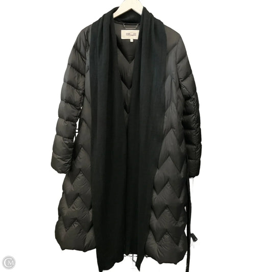 Coat Designer By Diane Von Furstenberg In Black, Size: M