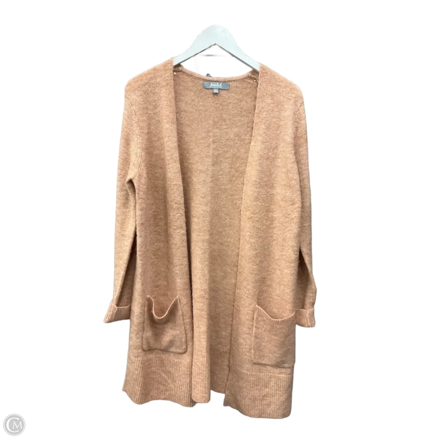 Sweater Cardigan By Marled In Peach, Size: S