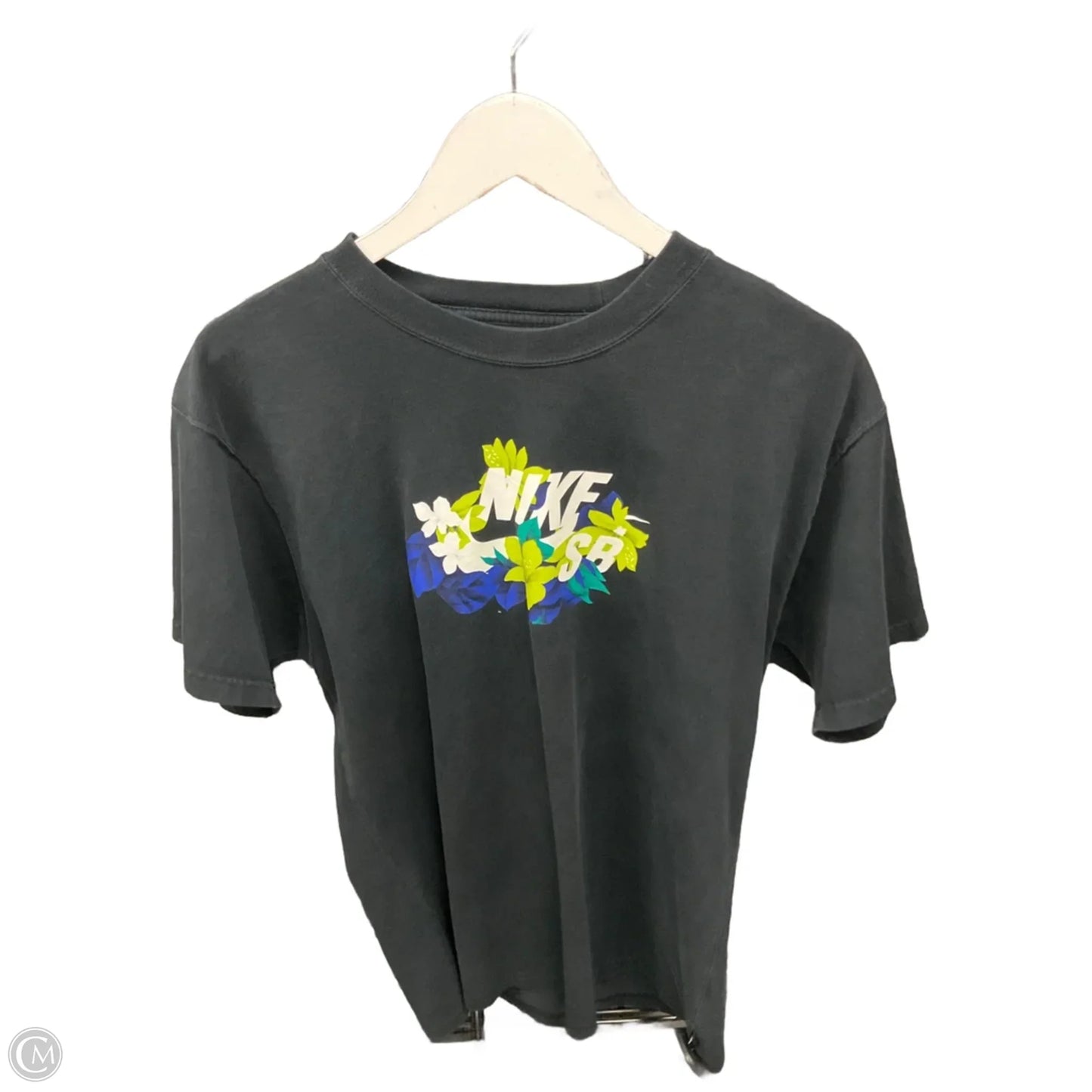 Athletic Top Short Sleeve By Nike Apparel In Black, Size: S