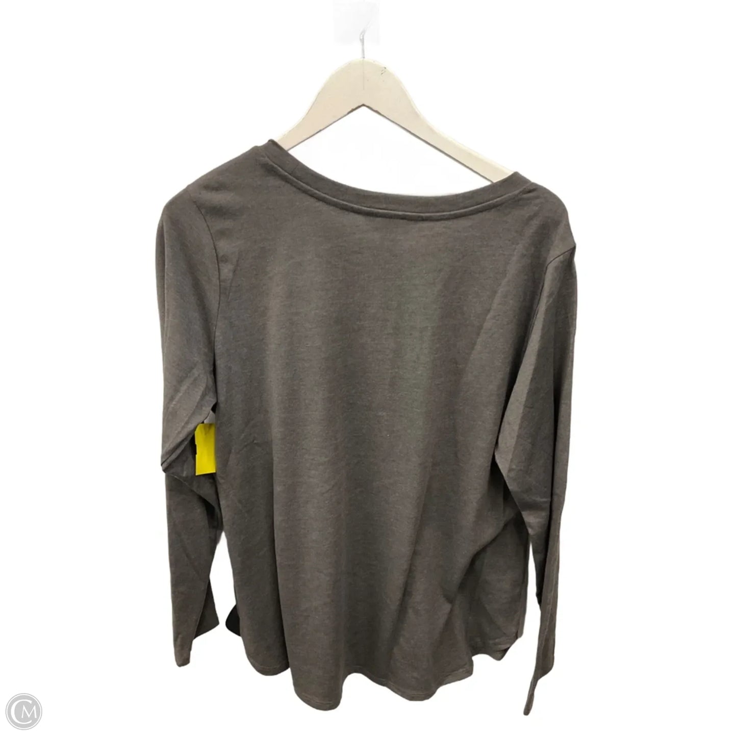 Top Long Sleeve By Christopher And Banks In Grey, Size: Xl