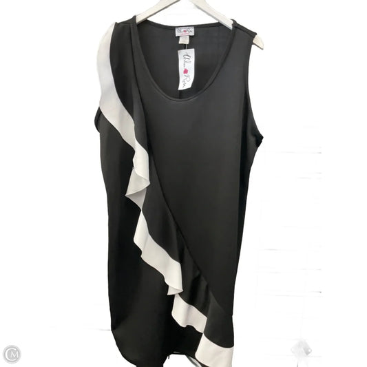 Dress Casual Short By Clothes Mentor In Black, Size: 3x