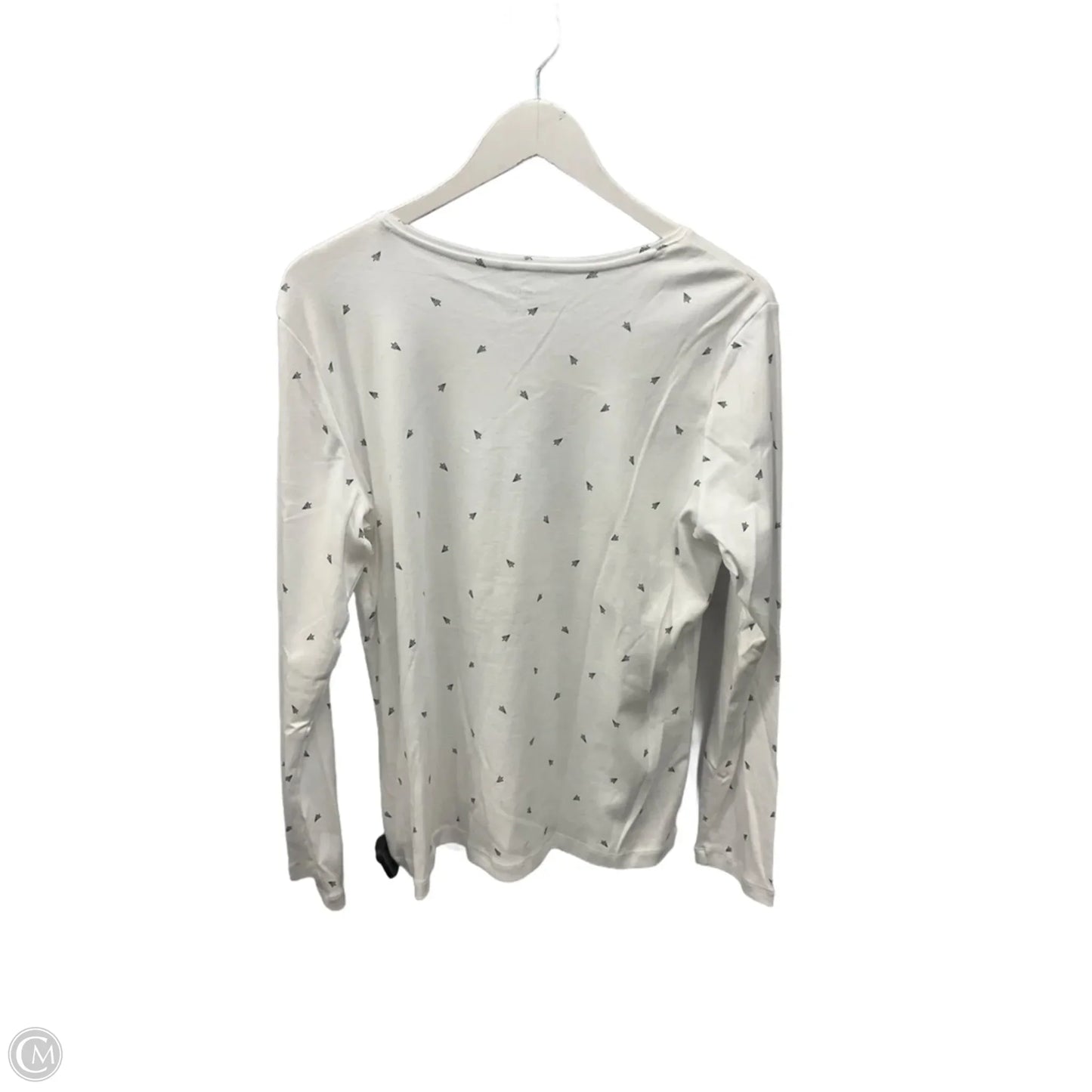 Top Long Sleeve By Christopher And Banks In White, Size: Xl
