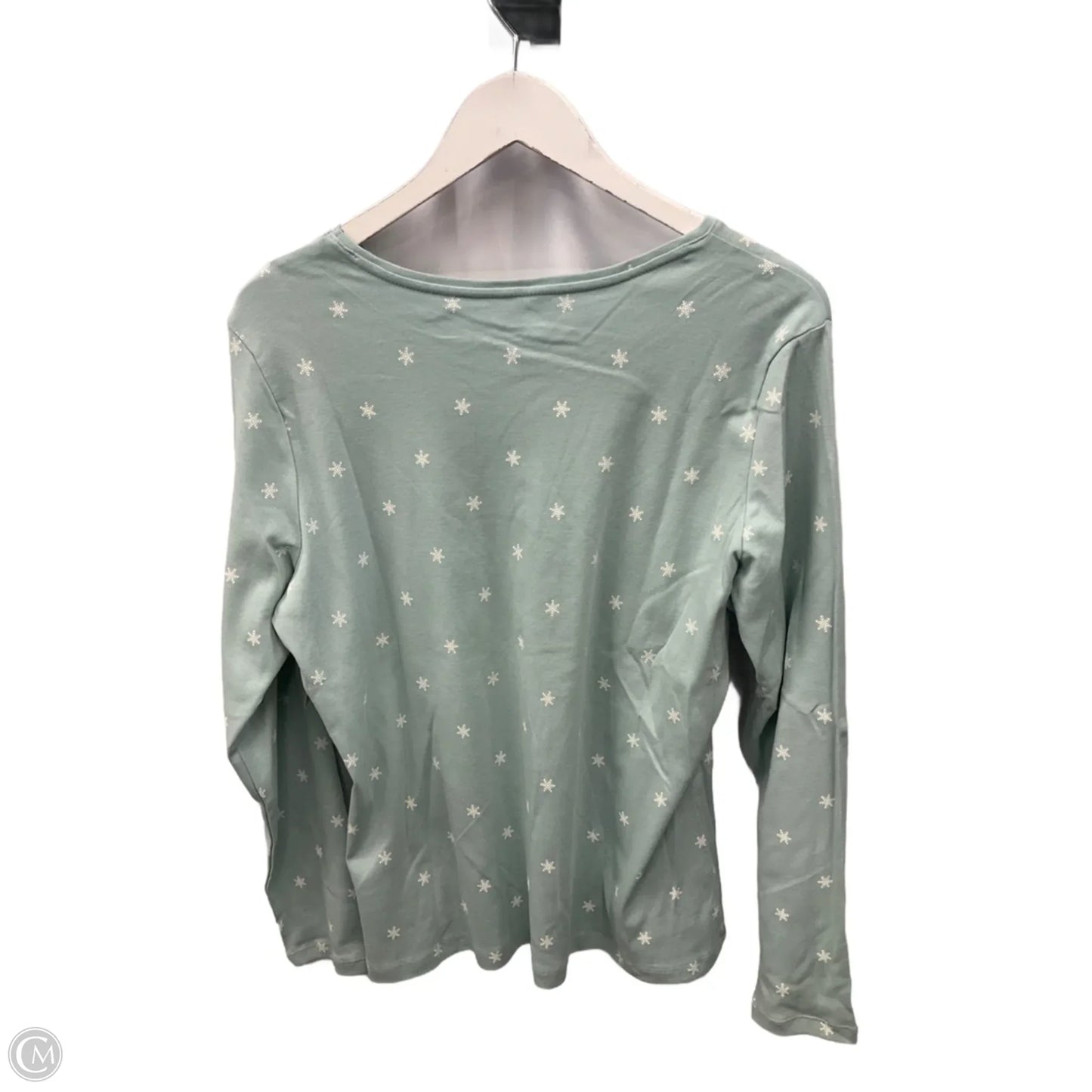 Top Long Sleeve By Christopher And Banks In Green, Size: Xl