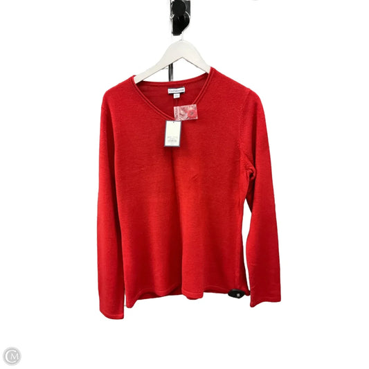 Sweater By Croft And Barrow In Red, Size: L