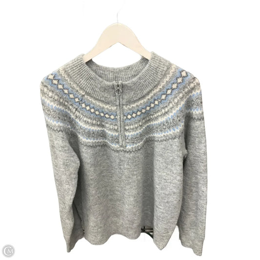 Sweater By Croft And Barrow In Grey, Size: Xl