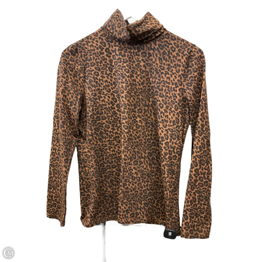 Top Long Sleeve By Talbots In Animal Print, Size: M