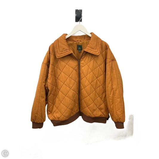 Jacket Puffer & Quilted By Wild Fable In Orange, Size: Xxl