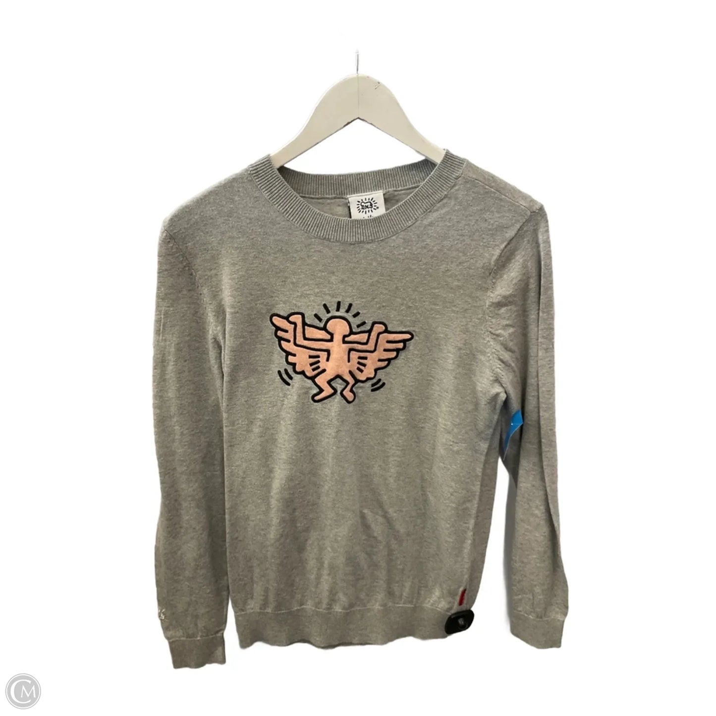 Top Long Sleeve By Clothes Mentor In Grey, Size: L