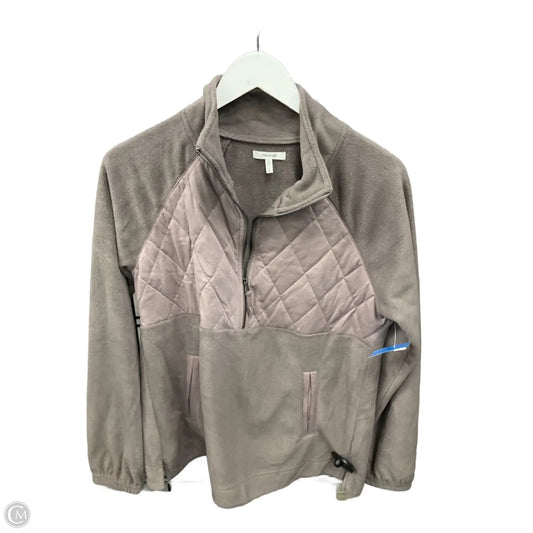 Jacket Fleece By Maurices In Taupe, Size: S