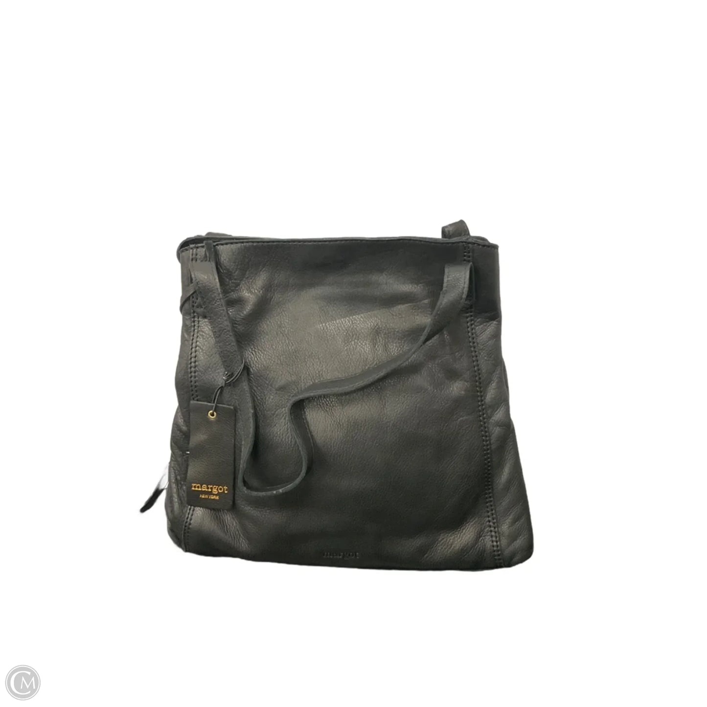 Handbag Leather By Margot, Size: Medium