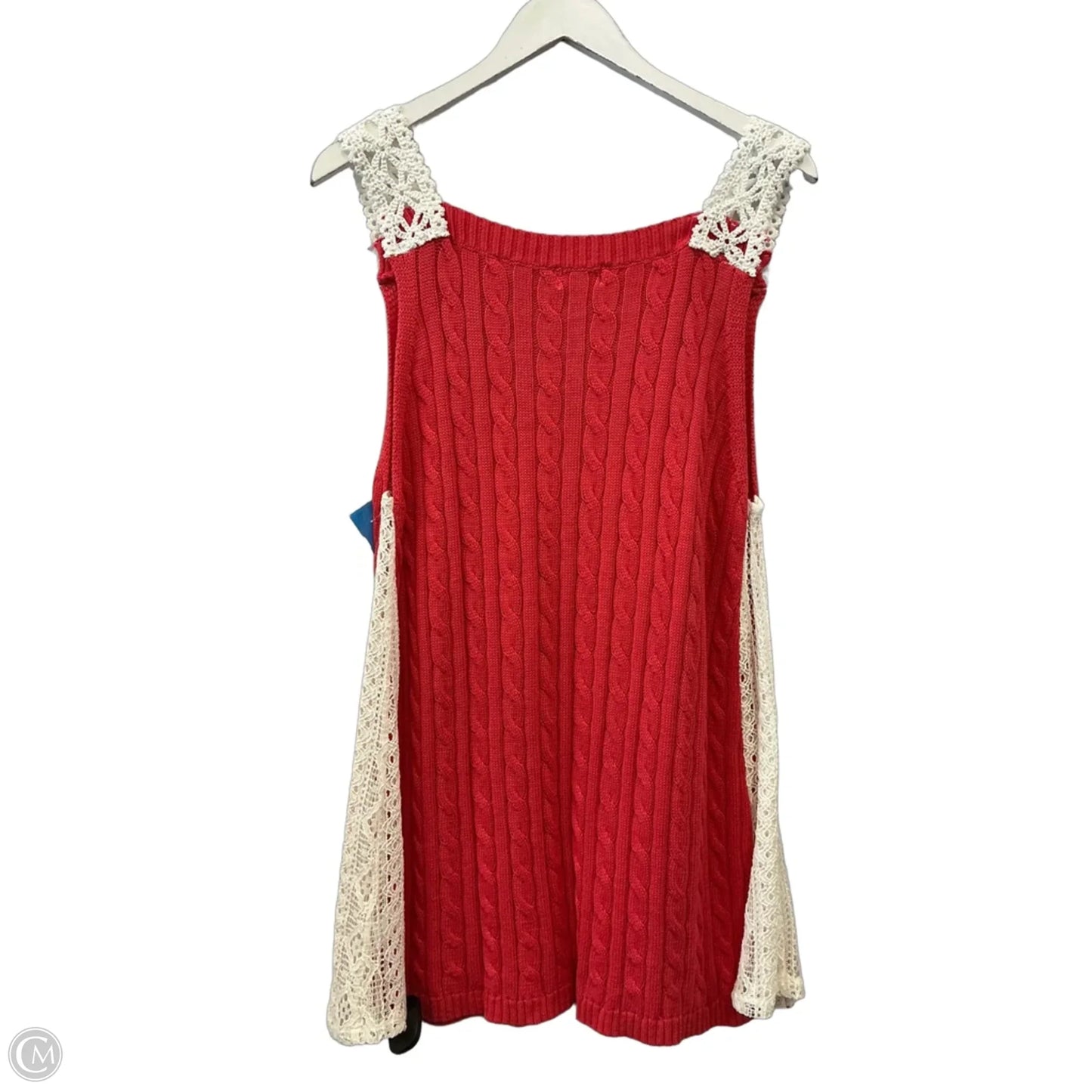 Top Sleeveless By Pol In Orange, Size: L