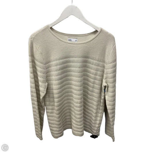 Top Long Sleeve By Croft And Barrow In Beige, Size: Xl