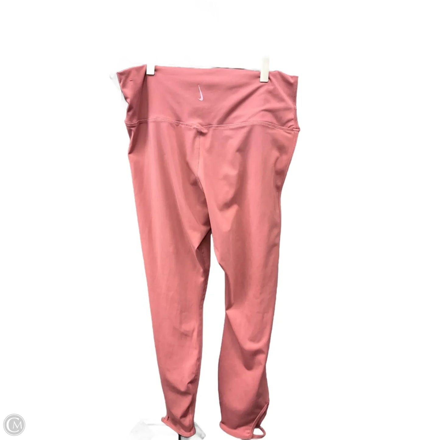 Athletic Leggings By Nike In Pink, Size: Xl