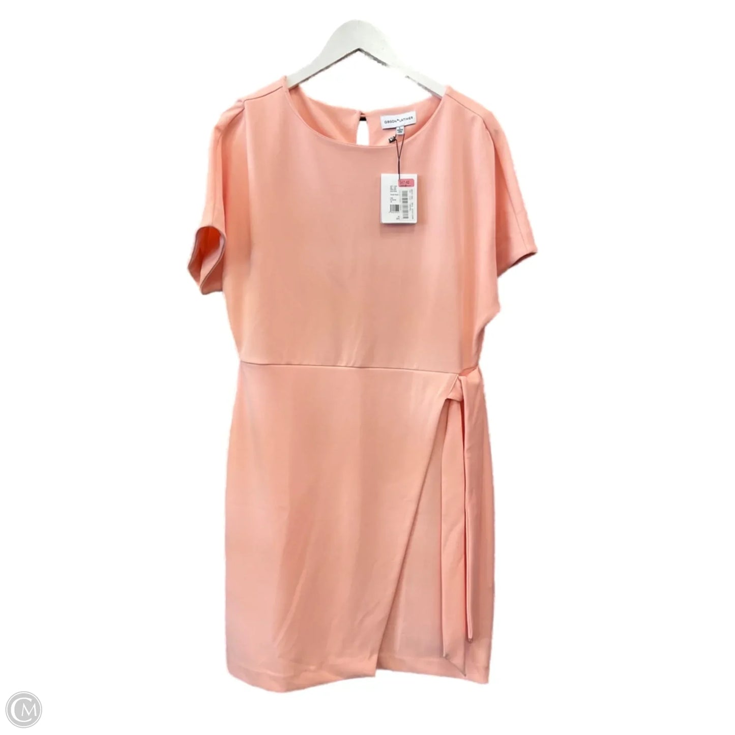 Dress Casual Midi By Gibson And Latimer In Peach, Size: L