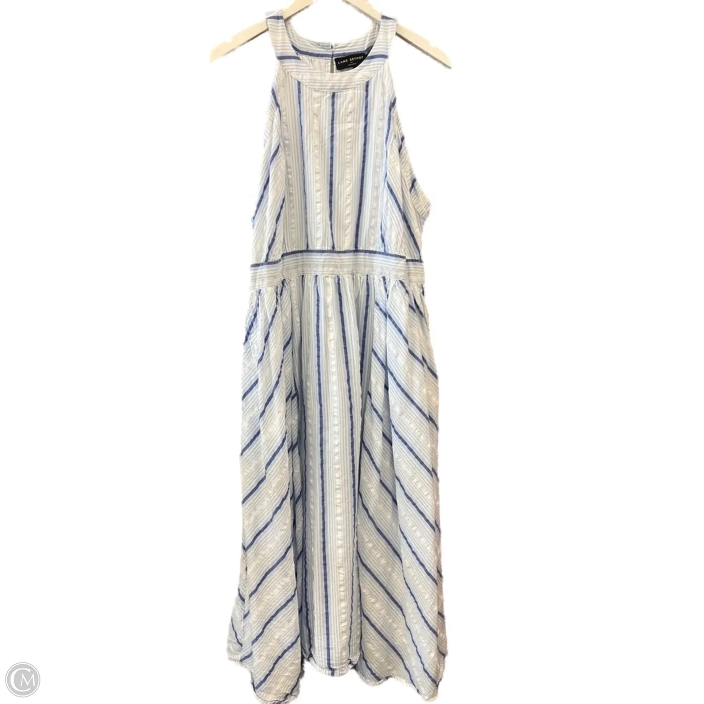 Dress Casual Midi By Lane Bryant In Blue, Size: 18