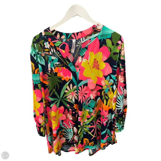 Top Long Sleeve By Clothes Mentor In Blue, Size: 3x