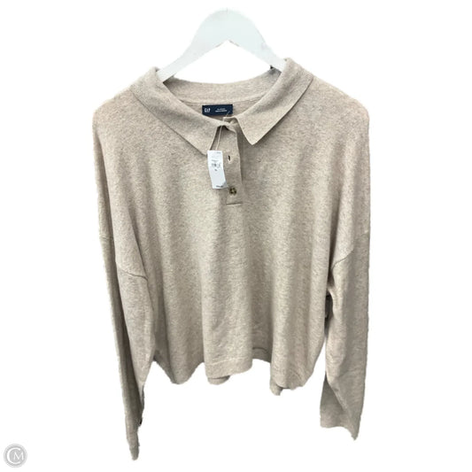 Sweater By Gap In Tan, Size: Xl