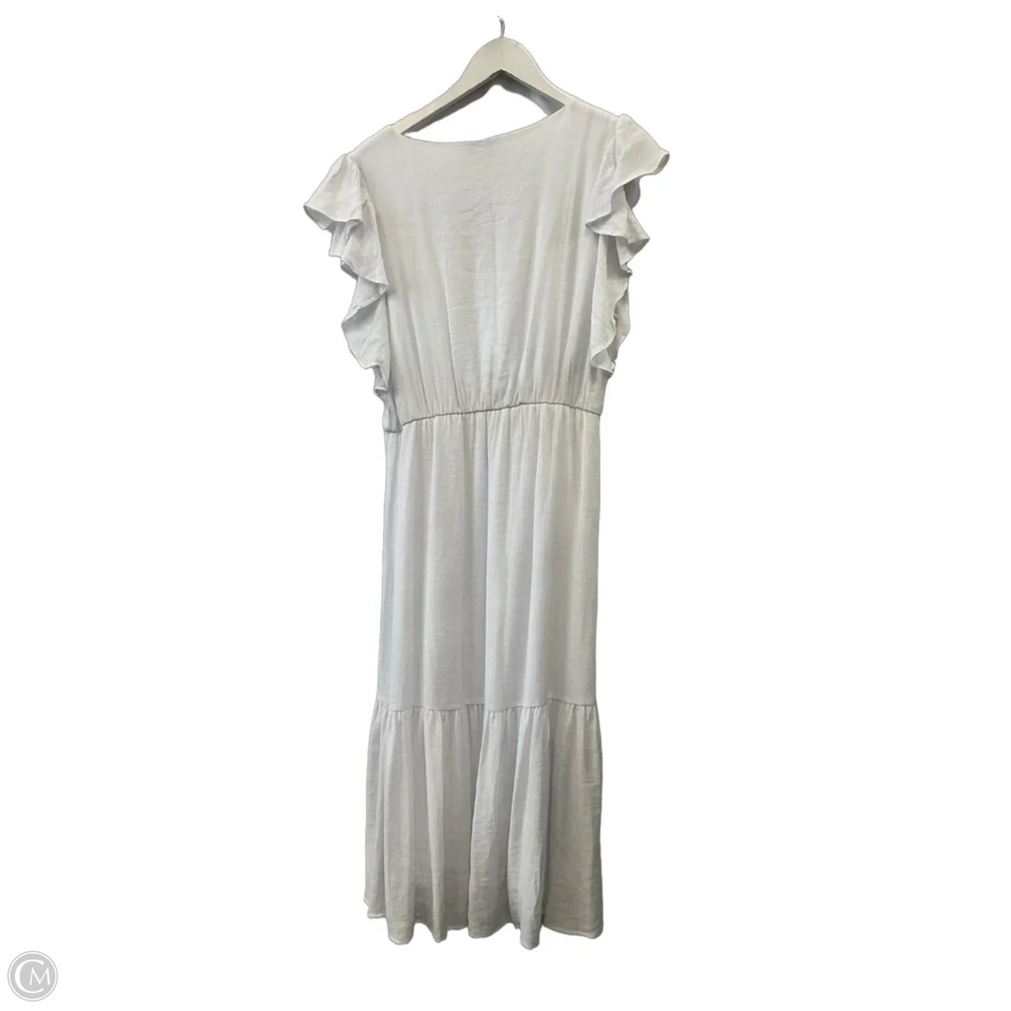Dress Casual Midi By Clothes Mentor In White, Size: M