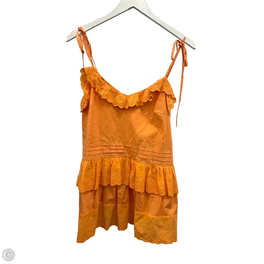 Tank Top By Anthropologie In Orange, Size: S