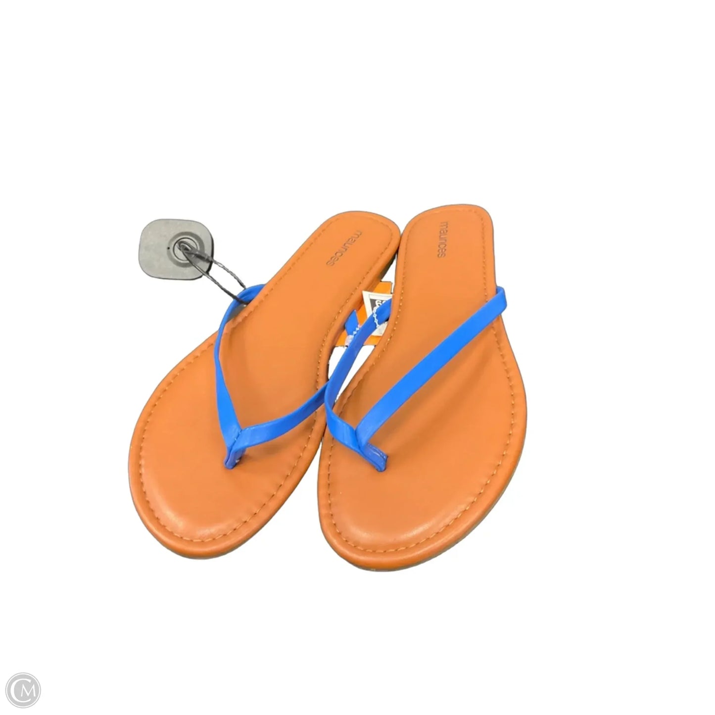Sandals Flip Flops By Maurices In Blue & Brown, Size: 8