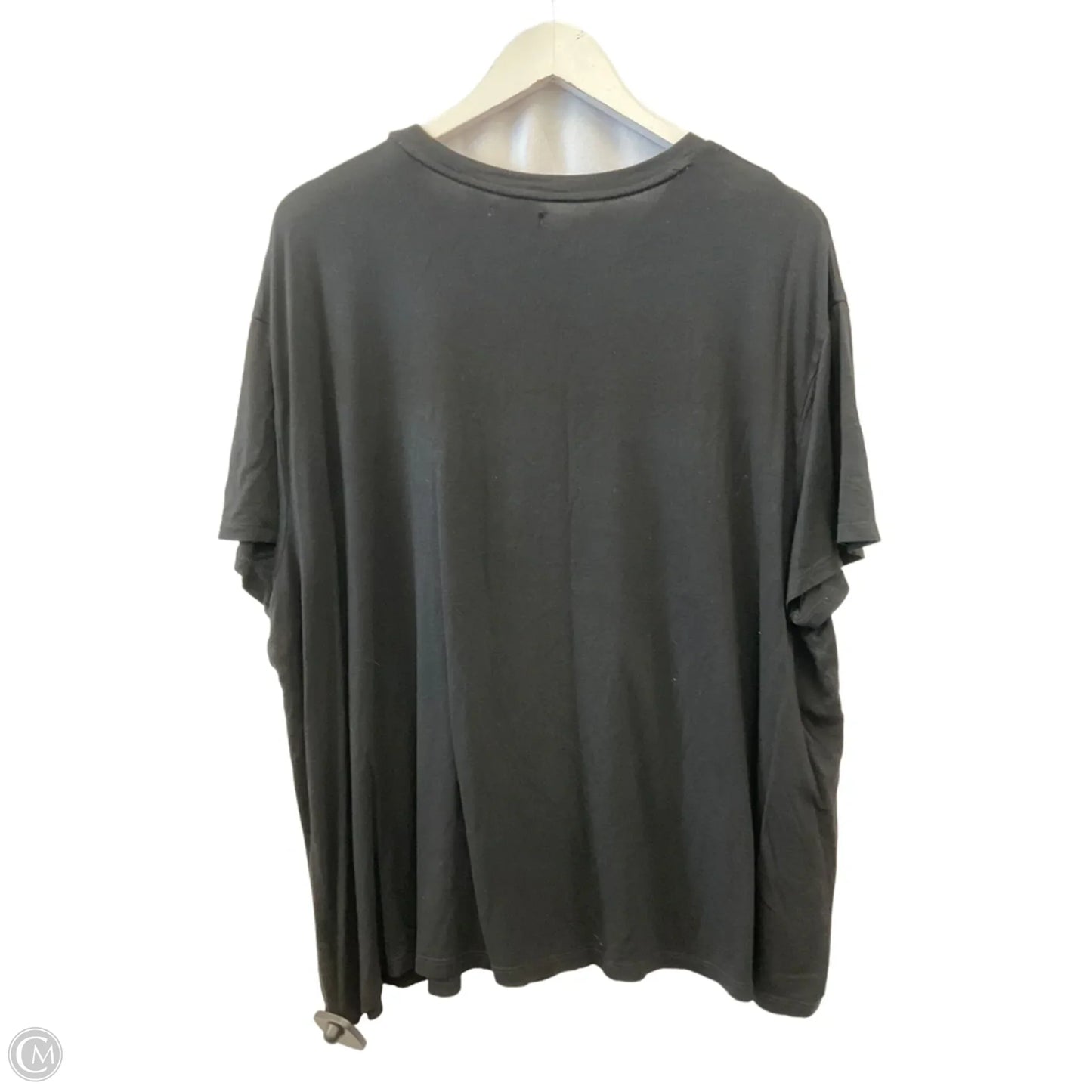 Top Short Sleeve Basic By Edgely In Black, Size: 2x