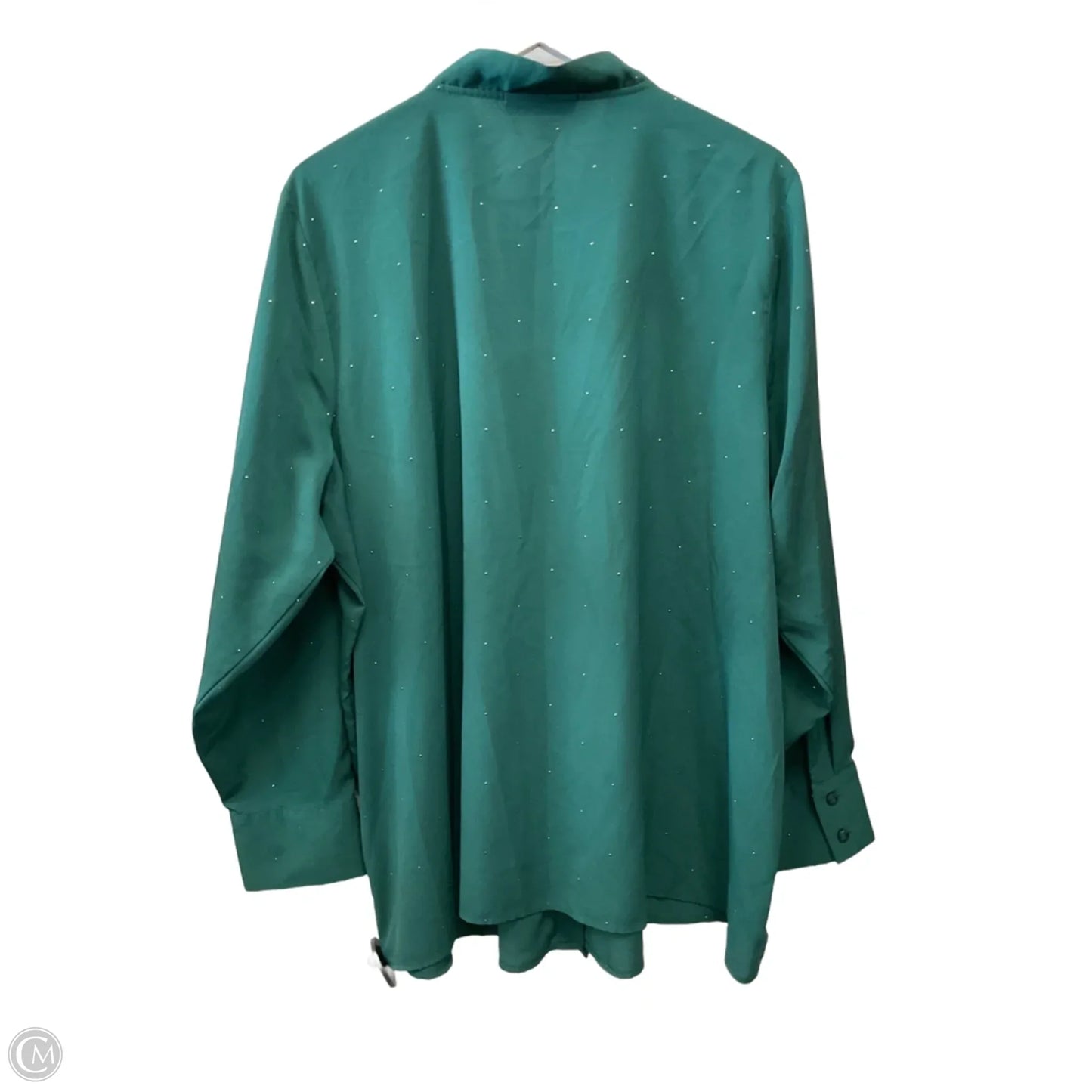 Top Long Sleeve By Lane Bryant In Green, Size: 3x