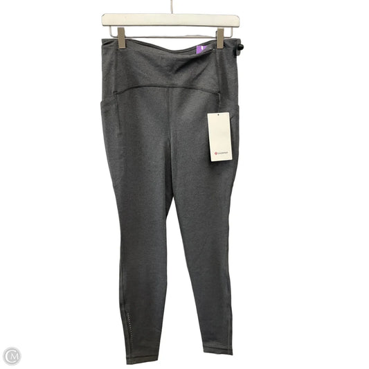 Athletic Leggings By Lululemon In Grey, Size: M