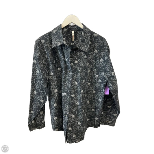 Top Long Sleeve By Free People In Grey, Size: M