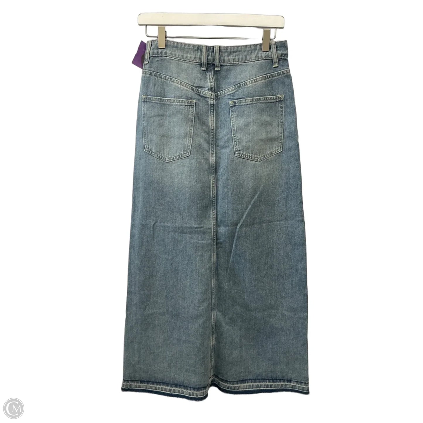 Skirt Maxi By Miss Love In Blue Denim, Size: 4