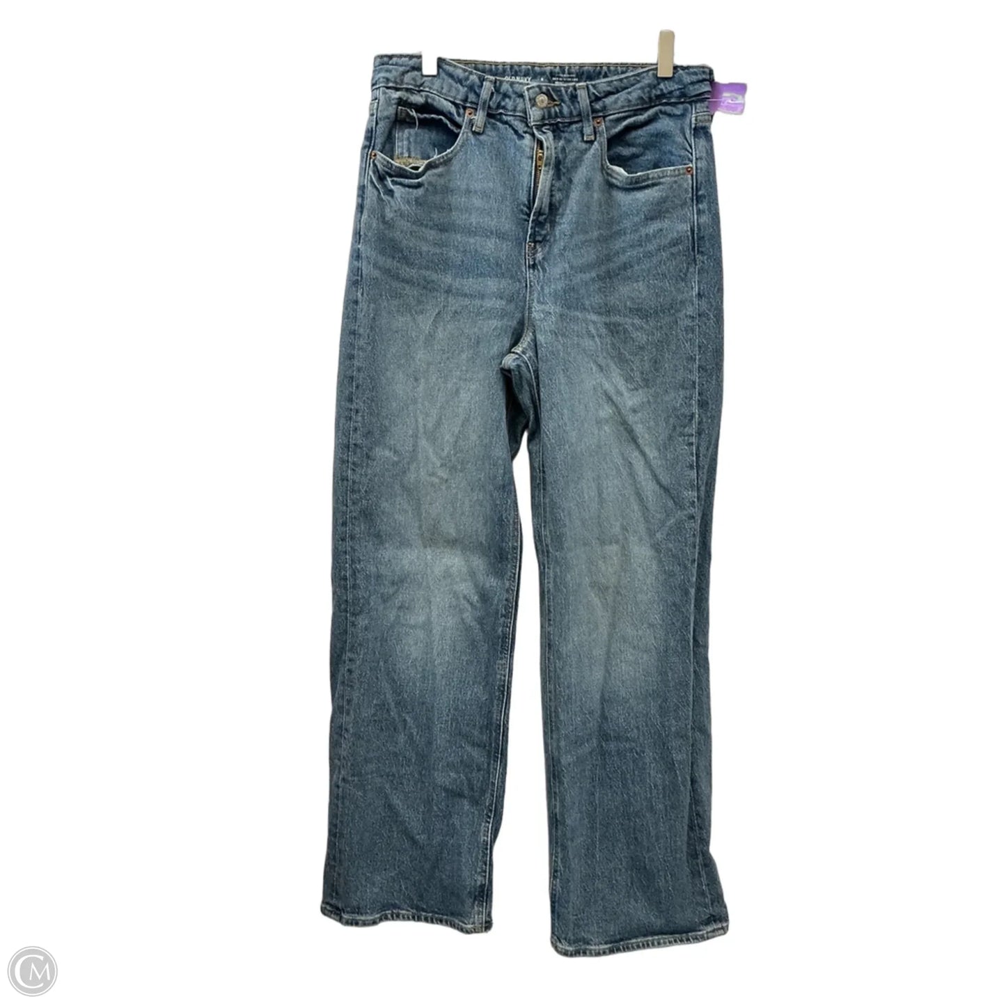 Jeans Wide Leg By Old Navy In Blue Denim, Size: 8