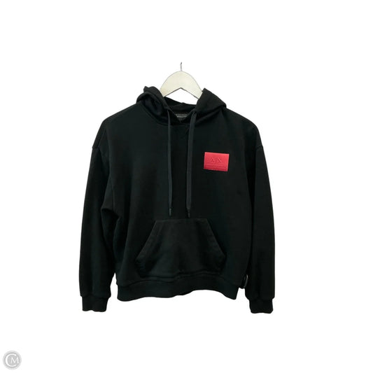 Sweatshirt Hoodie By Armani Exchange In Black, Size: Xs