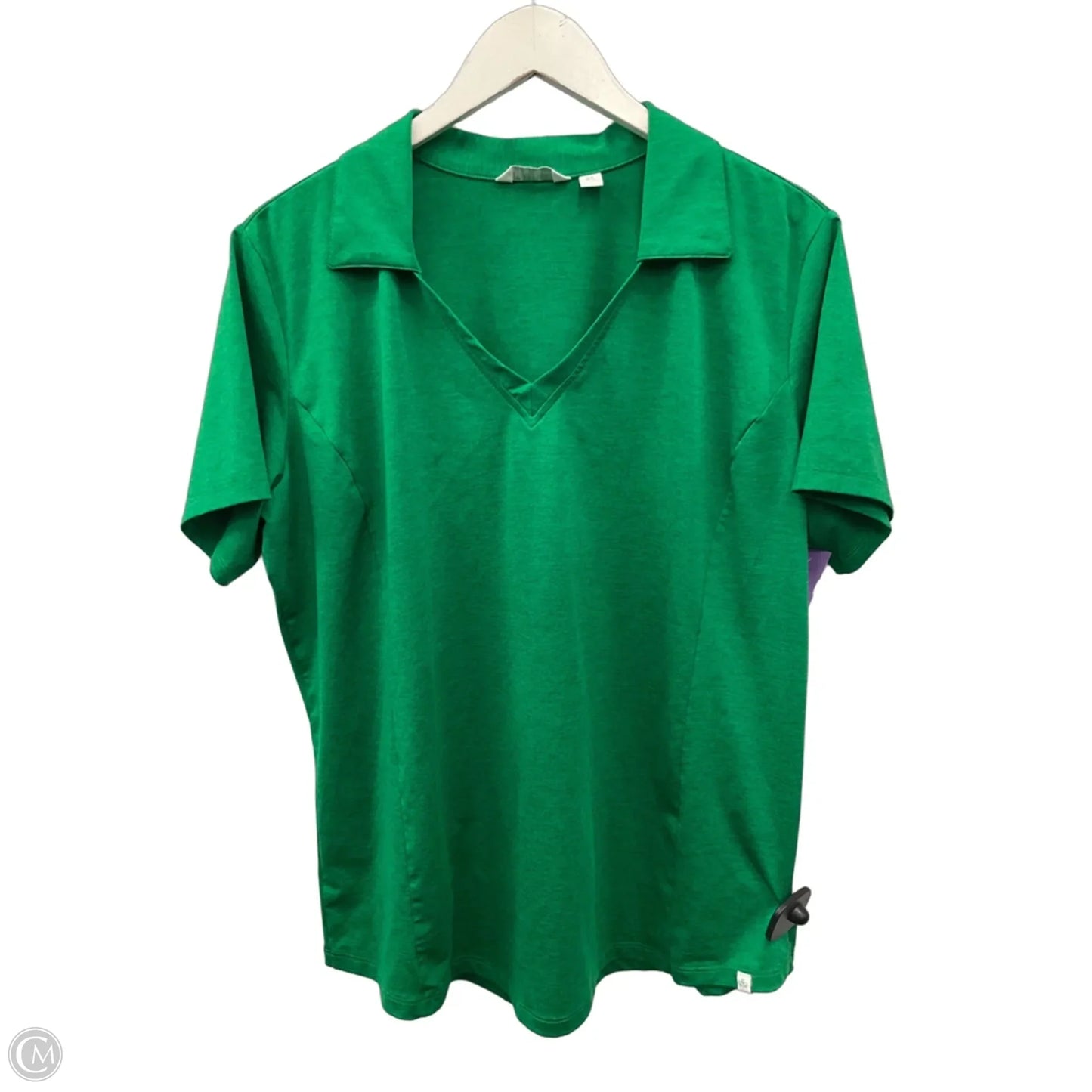 Top Short Sleeve By Lady Hagen In Green, Size: Xl