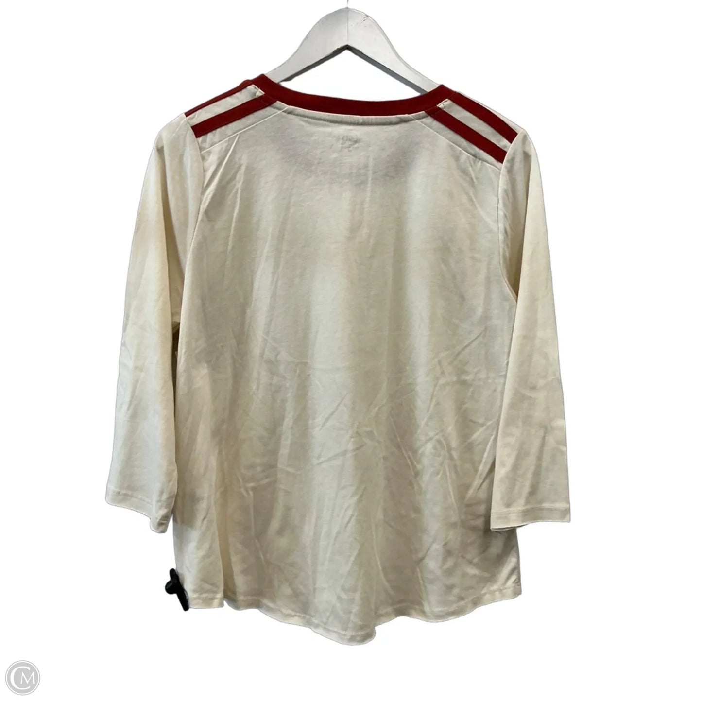 Top Long Sleeve By Cato In Cream, Size: M