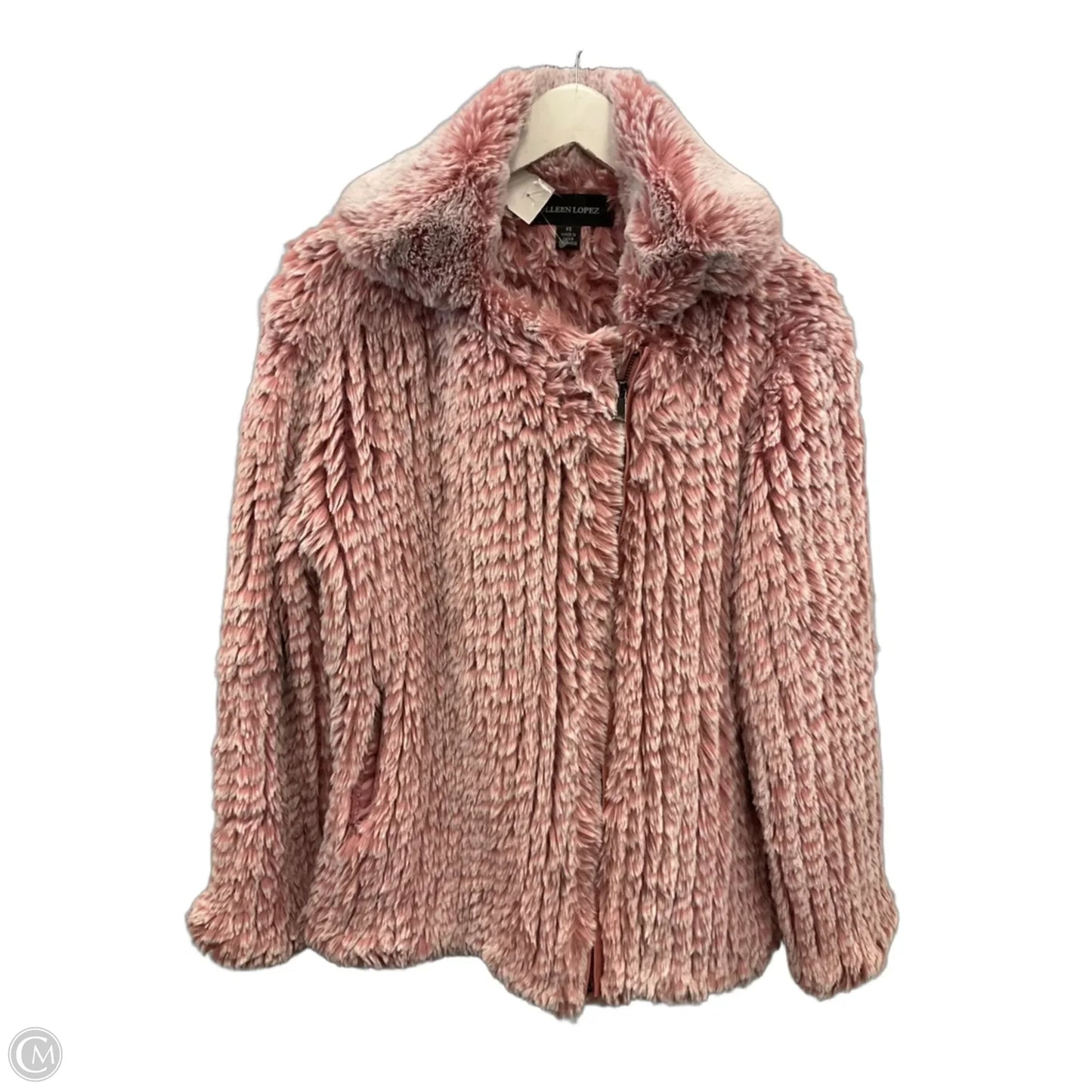Coat Faux Fur & Sherpa By Colleen Lopez In Pink, Size: Xs
