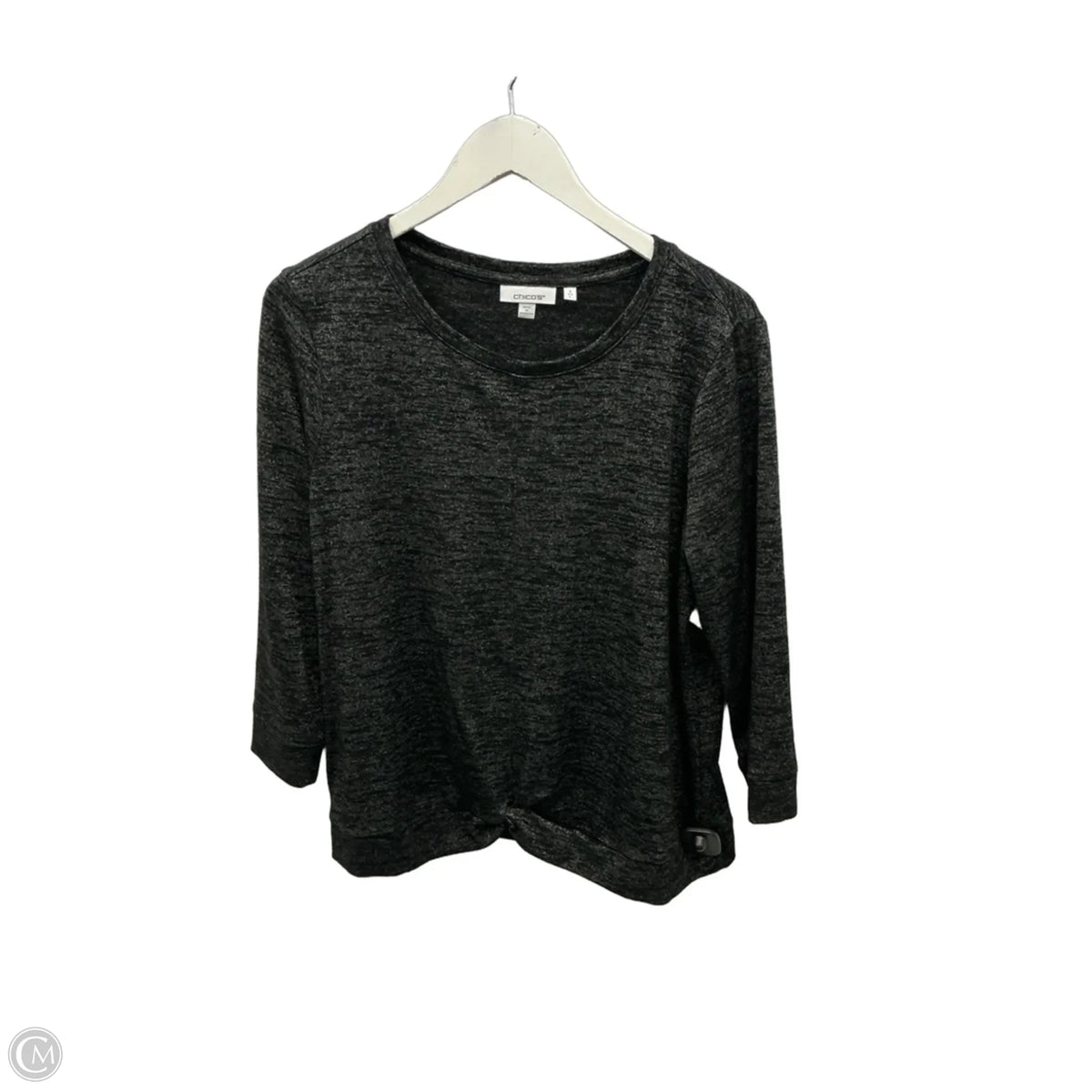 Sweater By Chicos In Black, Size: L
