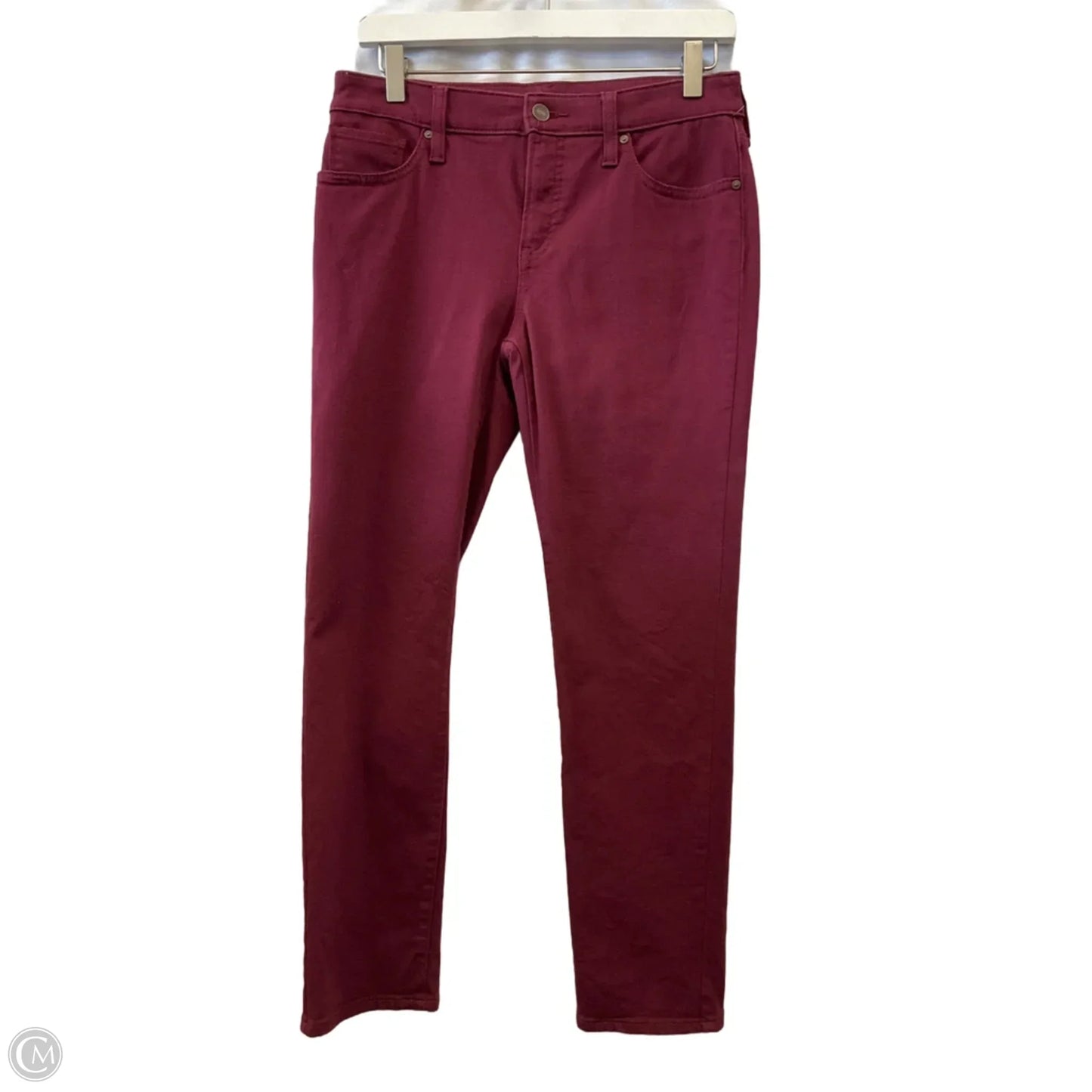 Jeans Straight By Chicos In Maroon, Size: 2