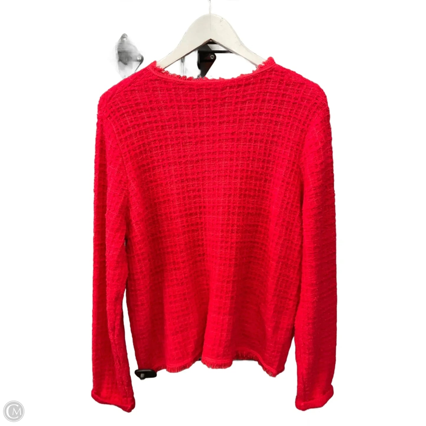 Cardigan By Clothes Mentor In Red, Size: L