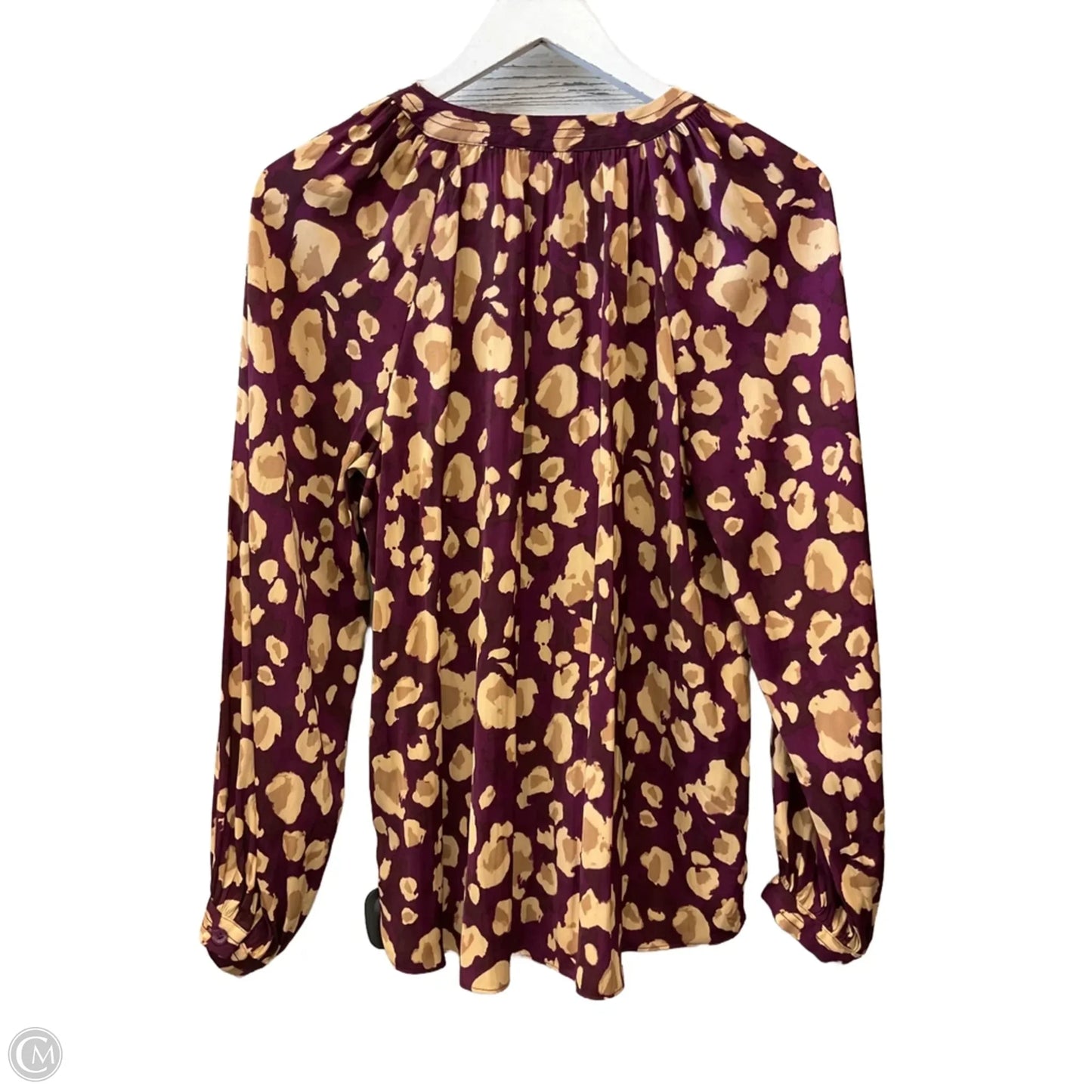 Top Long Sleeve By Nine West In Purple, Size: M
