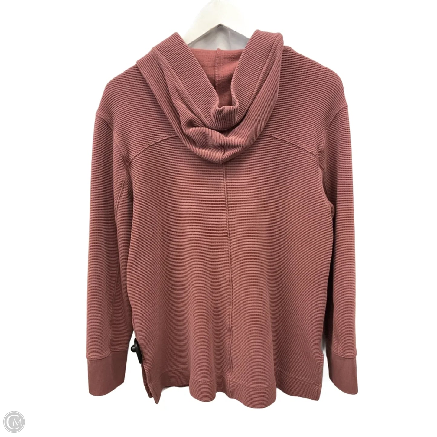 Athletic Top Long Sleeve Hoodie By Athleta In Maroon, Size: S