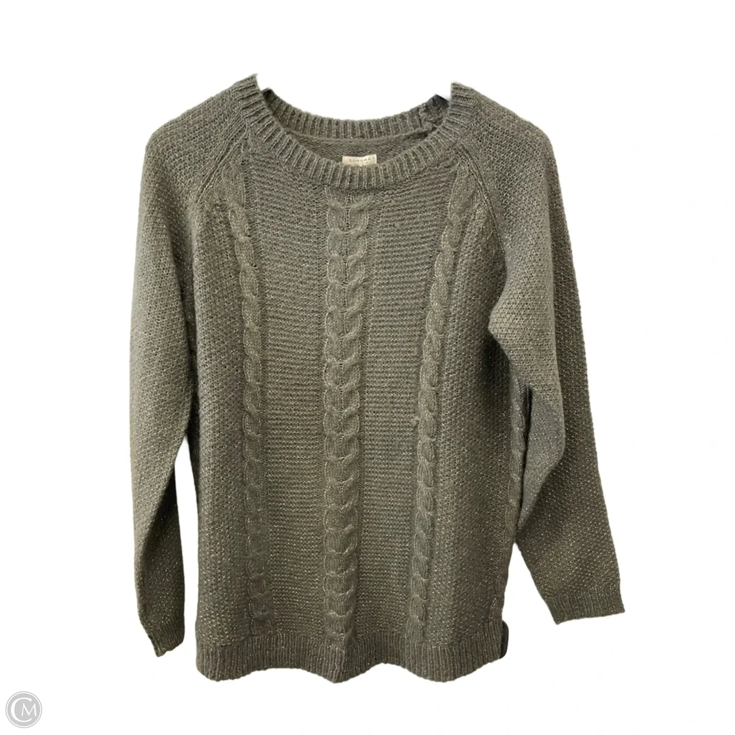 Sweater By Sonoma In Brown & Gold, Size: S