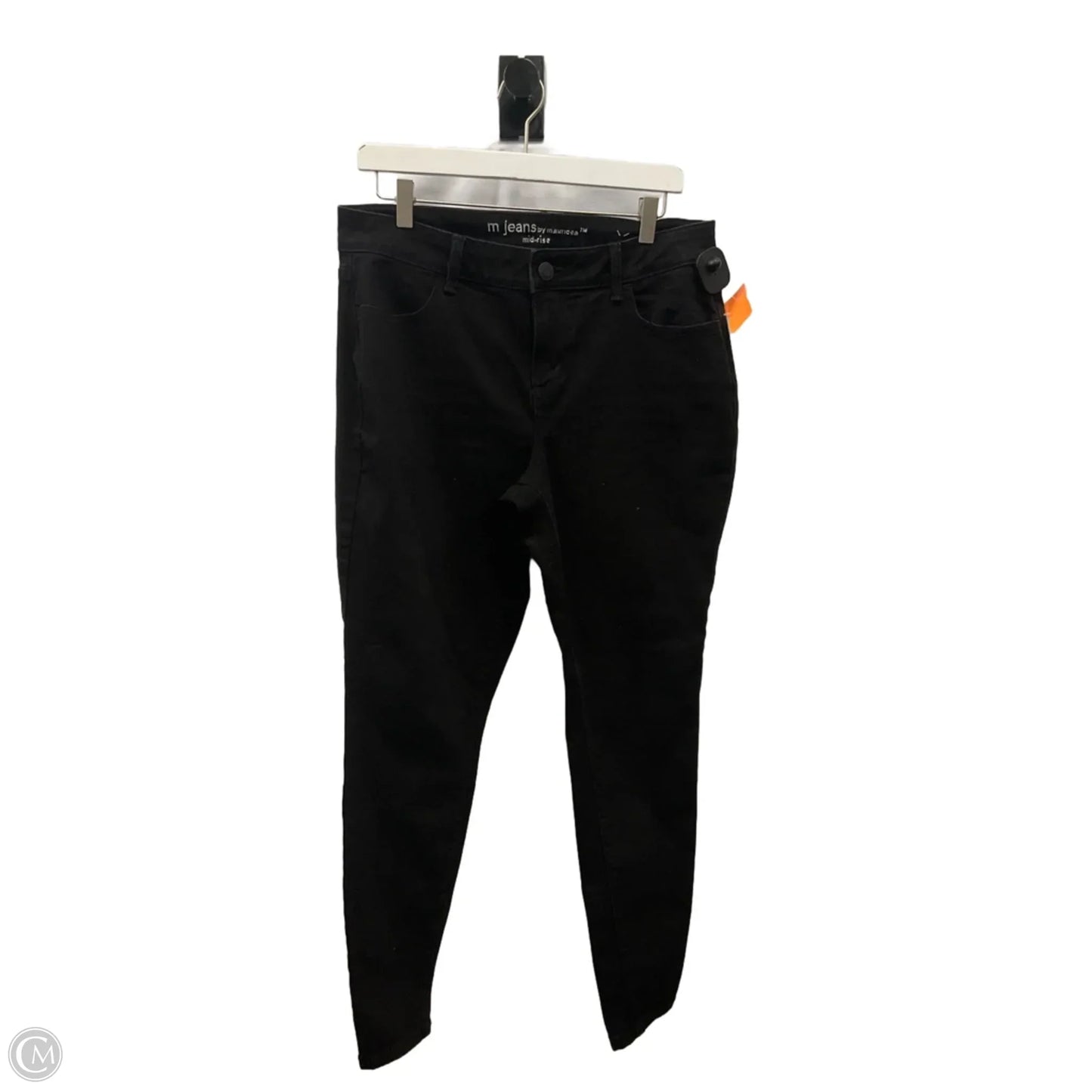 Jeans Straight By Maurices In Black Denim, Size: 12