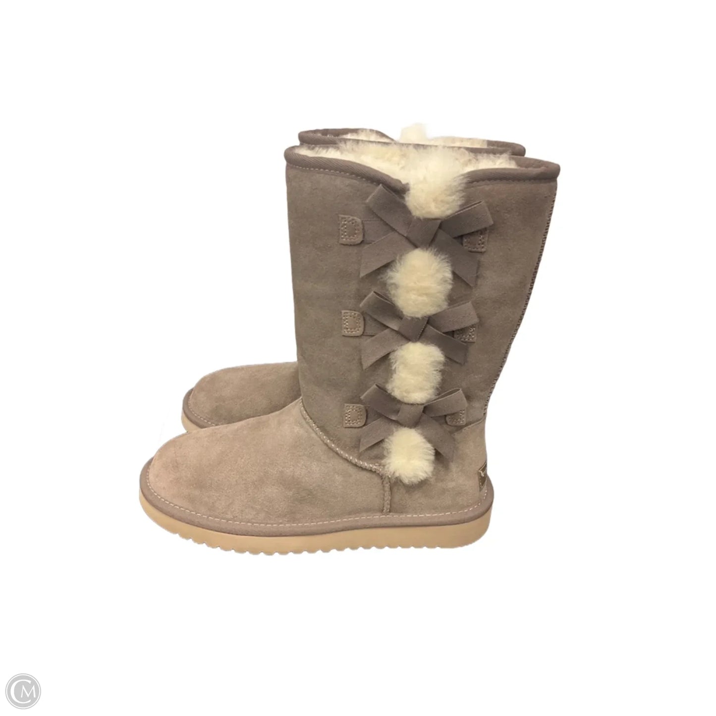 Boots Mid-calf Flats By Koolaburra By Ugg In Grey, Size: 9