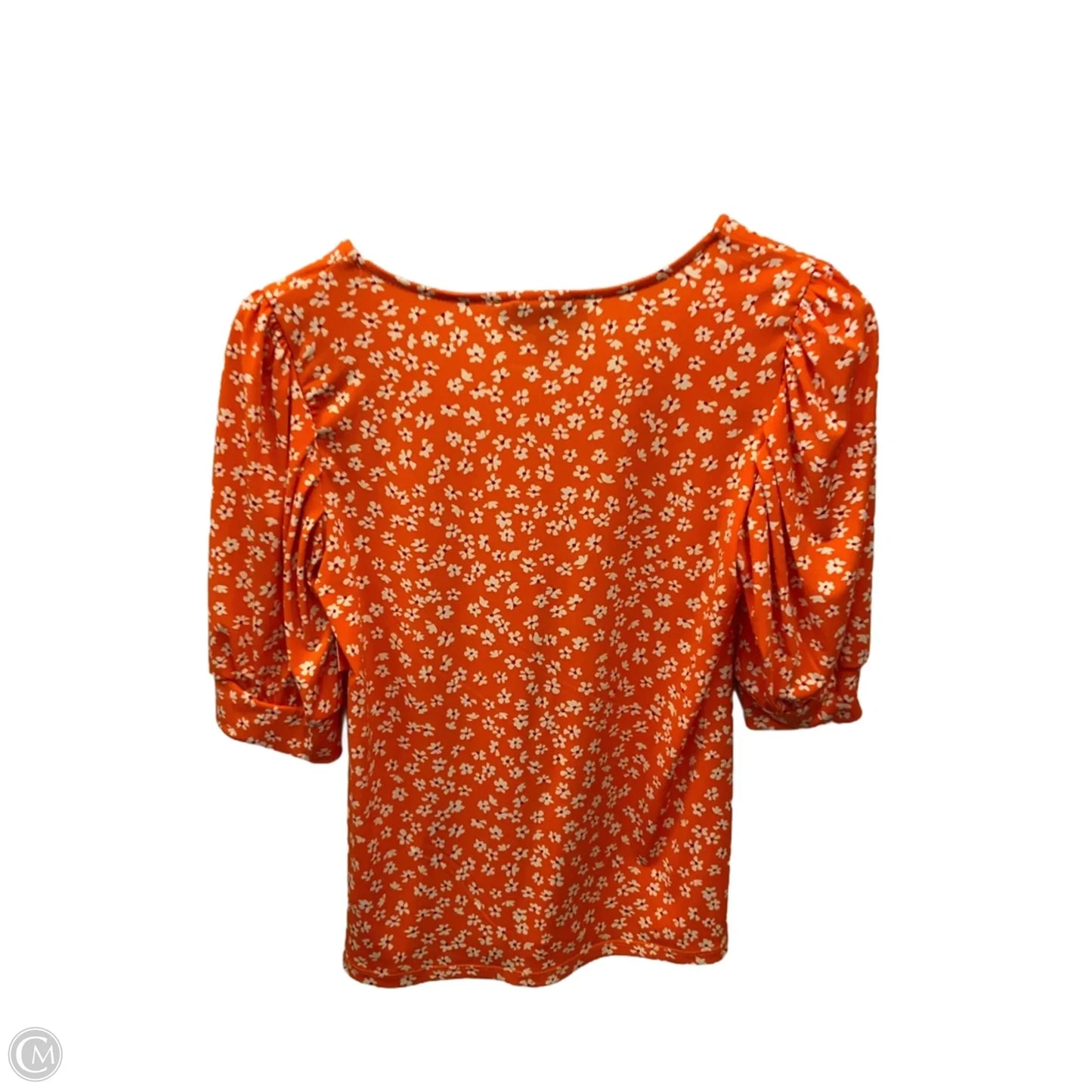 Top Short Sleeve By Cece In Orange, Size: Xs