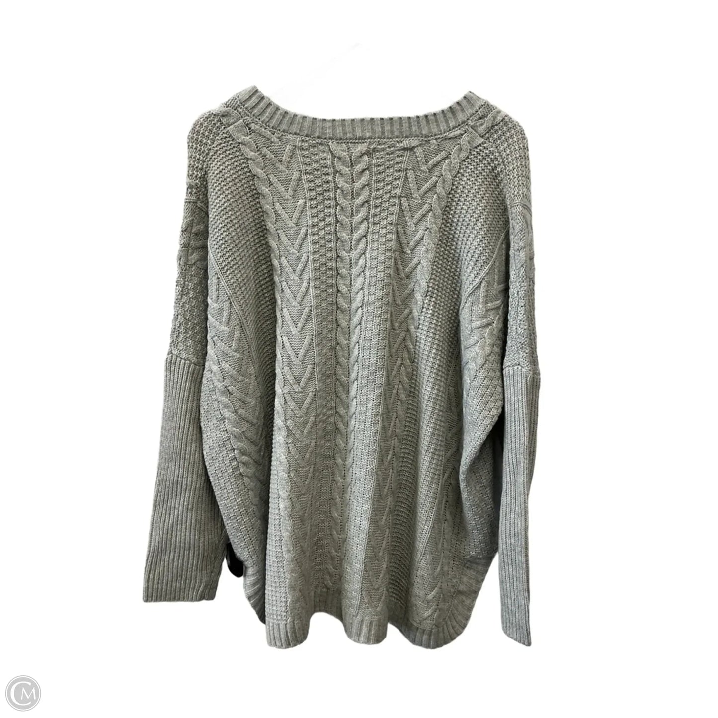 Sweater By Natural Reflections In Grey, Size: Xl