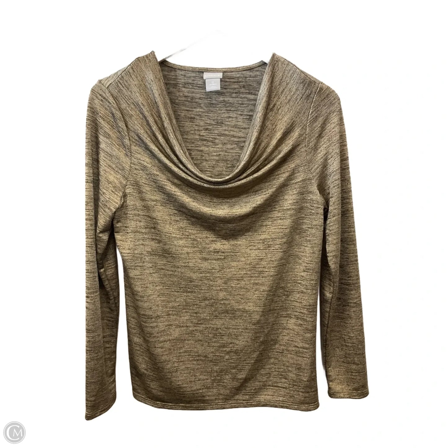 Top Long Sleeve By Chicos In Gold, Size: S
