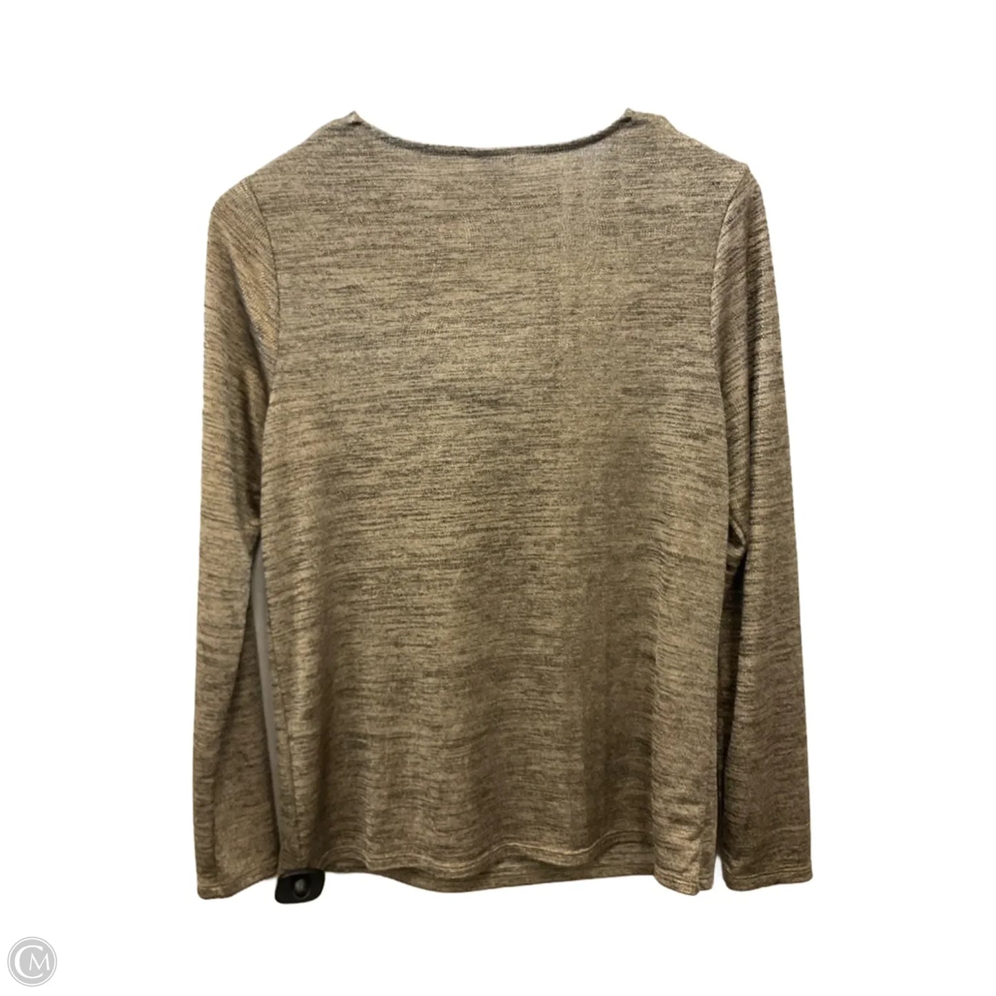 Top Long Sleeve By Chicos In Gold, Size: S