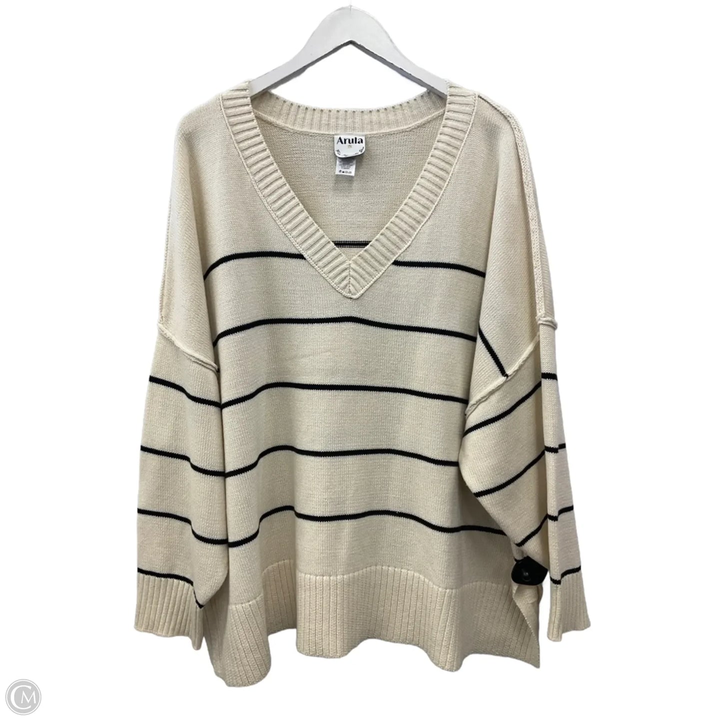 Sweater By Arula In Cream, Size: 2x