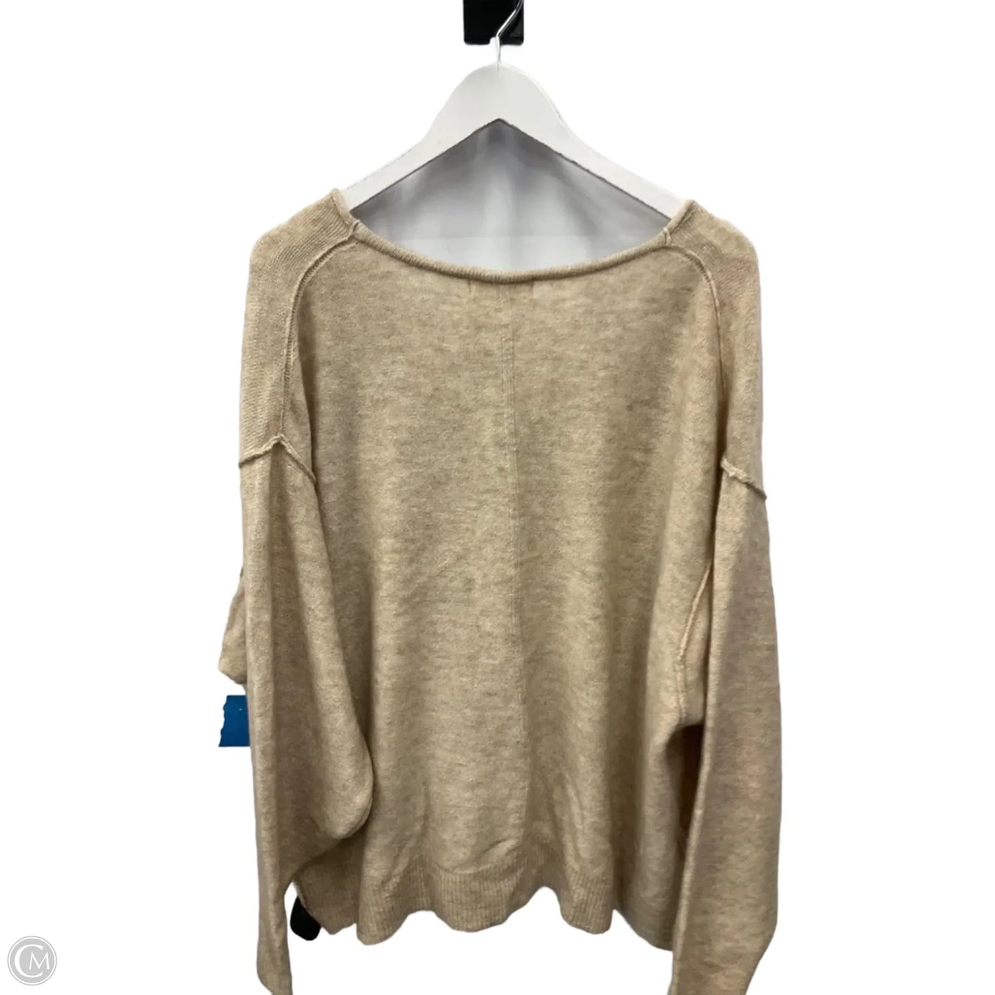 Sweater Cardigan By Zenana In Tan, Size: Xl