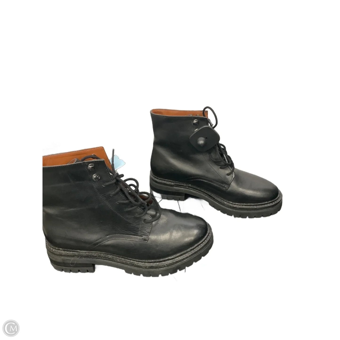 Boots Ankle Flats By Clothes Mentor In Black, Size: 6.5